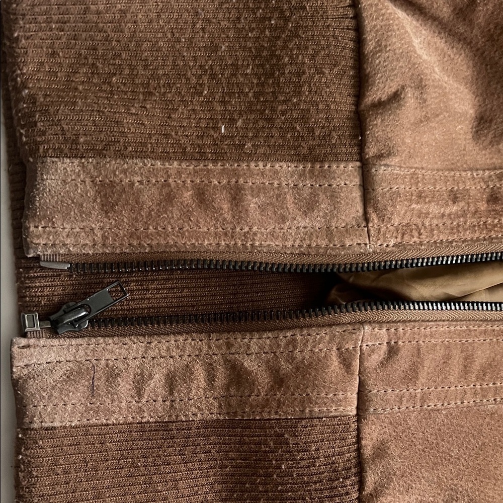 Brown Suede Women's Jacket - Picture 12 of 17